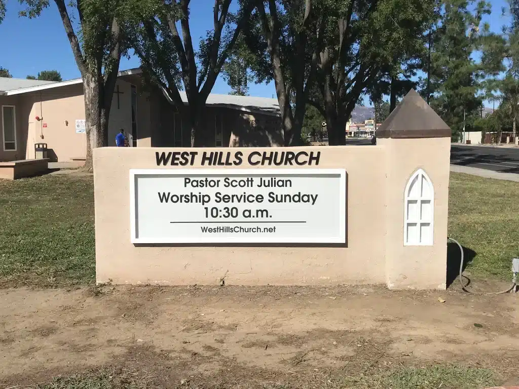 Church Sign Example