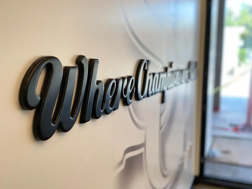 acrylic business sign